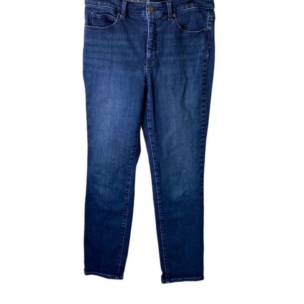Talbots Flawless High Waisted Straight Leg Blue Jeans Size 8 - Picture 3 of 6